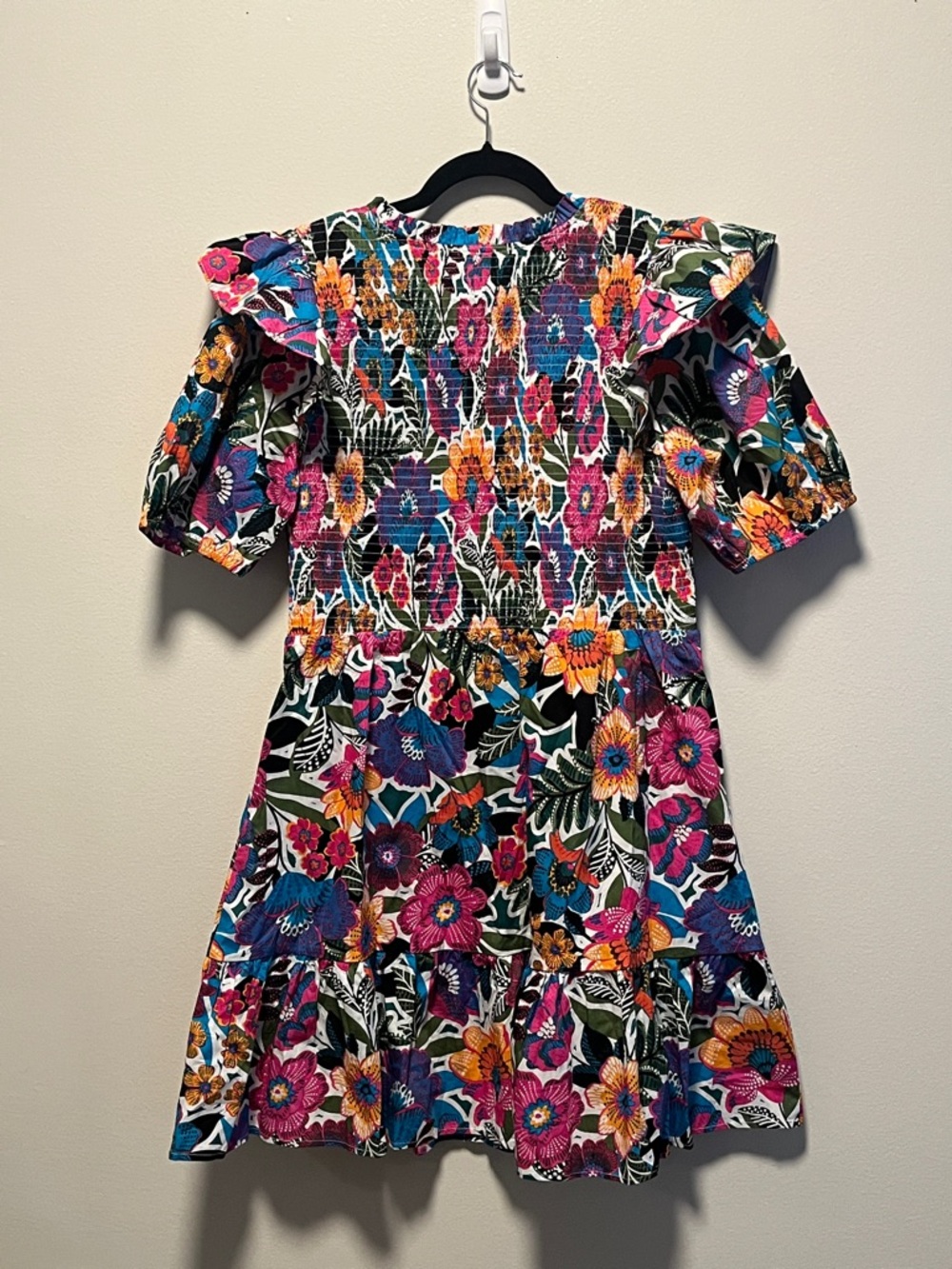 BALTIC BORN (NWT) Kyrie Puff Sleeve Short Dress, Multicolor Floral, Size XL - Picture 10 of 13